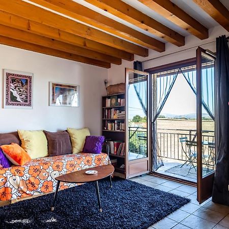 Grand appartement avec vue au calme, Lyon à 25km Communay Esterno foto