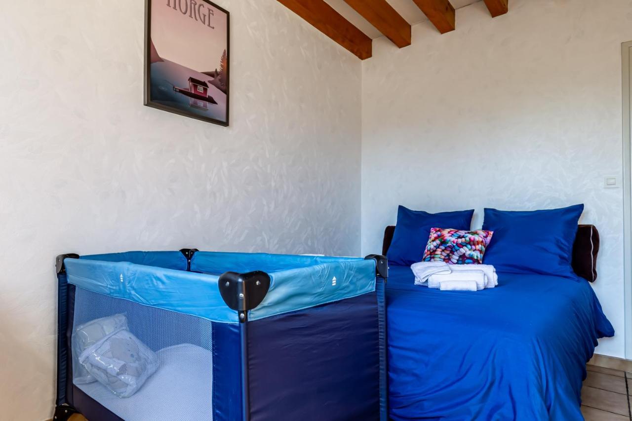 Grand appartement avec vue au calme, Lyon à 25km Communay Esterno foto